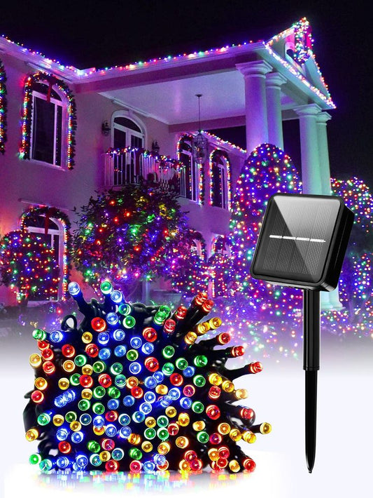 🤗Luces Navideñas Multicolor con Panel Solar 2024🤗